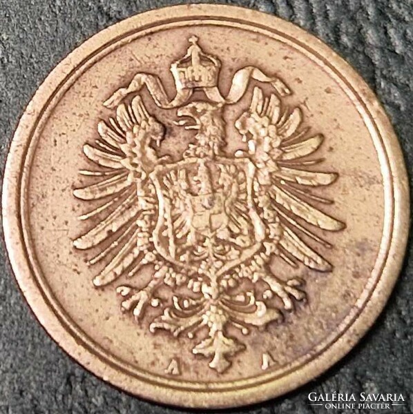 Németország,  ﻿1 pfennig, 1875. A.