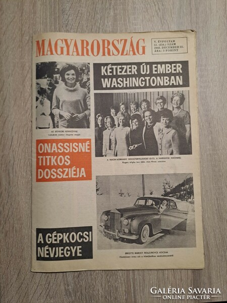 1968. december 22. MAGYARORSZÁG újság