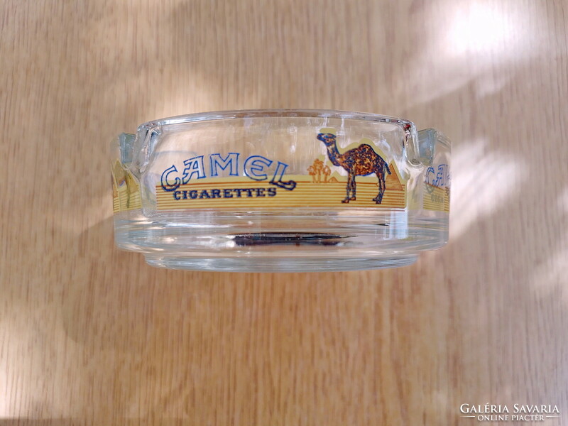 Camel cigarette glass ashtray, ashtray (perfect, 105 mm.)