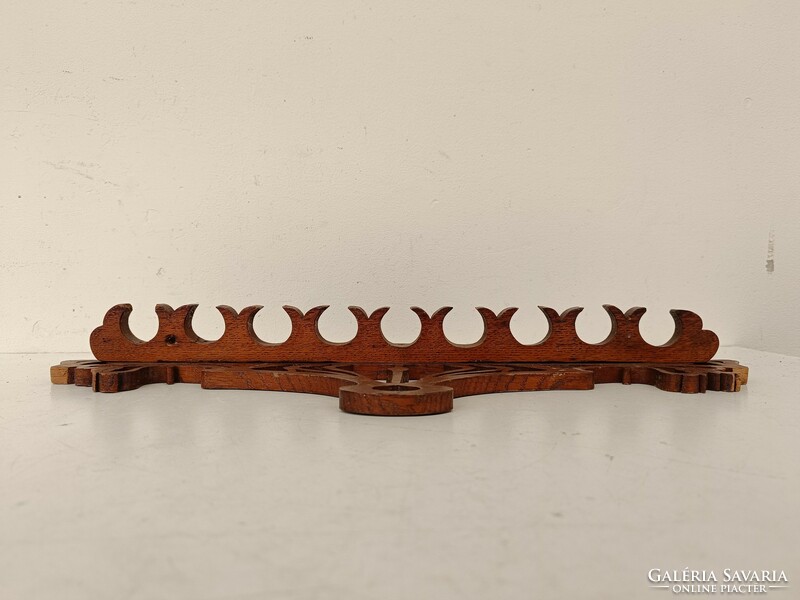 Antique carved wooden pipe holder wall pipe gallery fine art 863 8750