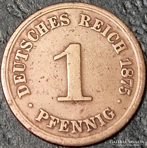 Germany, ﻿1 pfennig, 1875. A.