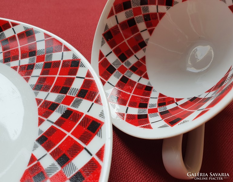 Bavaria német porcelán kávés teás reggeliző szett hiányos csésze kistányér tányér