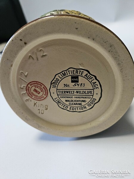 Beer mug, beer mug with lid, antique,