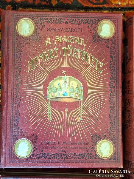 Szalay-Baróti's history of the Hungarian nation i-iv complete 1896 disc edition nice! Immaculately restored