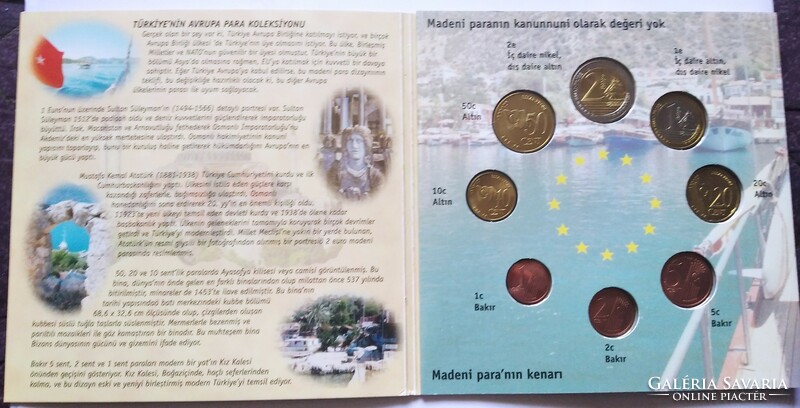 2004 Turkey-euro circulation line, in decorative case
