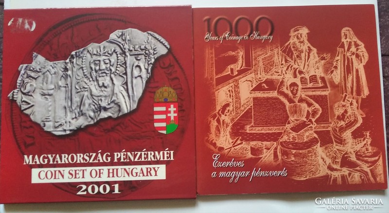 2001 Magyarország pénzérméi forgalmi sor -PP Proof, dísztokos