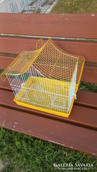 Vintage metal cage for small birds