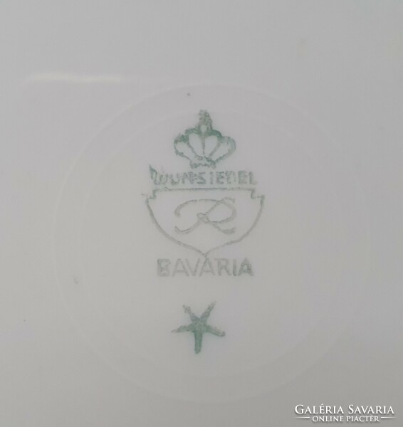 Wunsiedel r bavaria german porcelain small plate plate with flower pattern