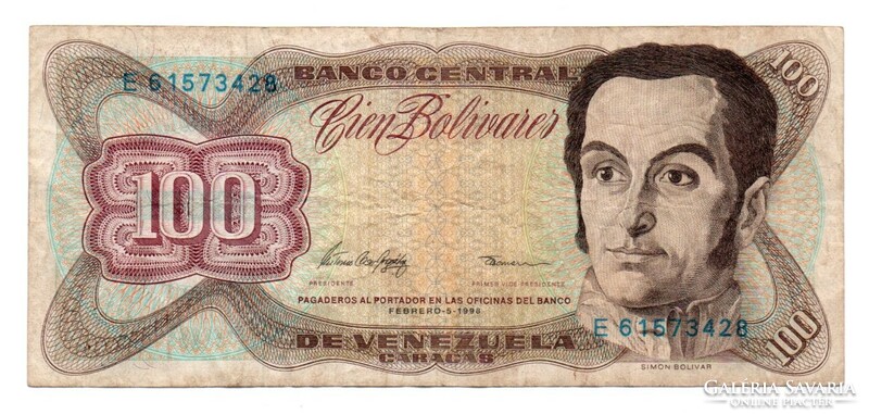 100     Bolivares   1998     Venezuela