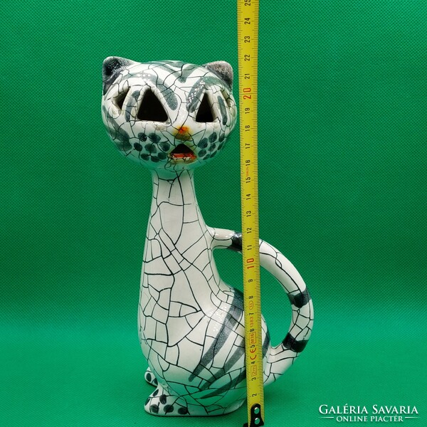 With free delivery - Gorka Lívia industrial art ceramic cat figure