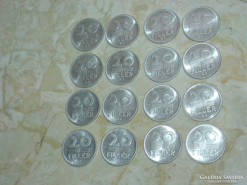 Hungarian People's Republic 1977-1990 Bp 20 filler 16 pieces !!!!