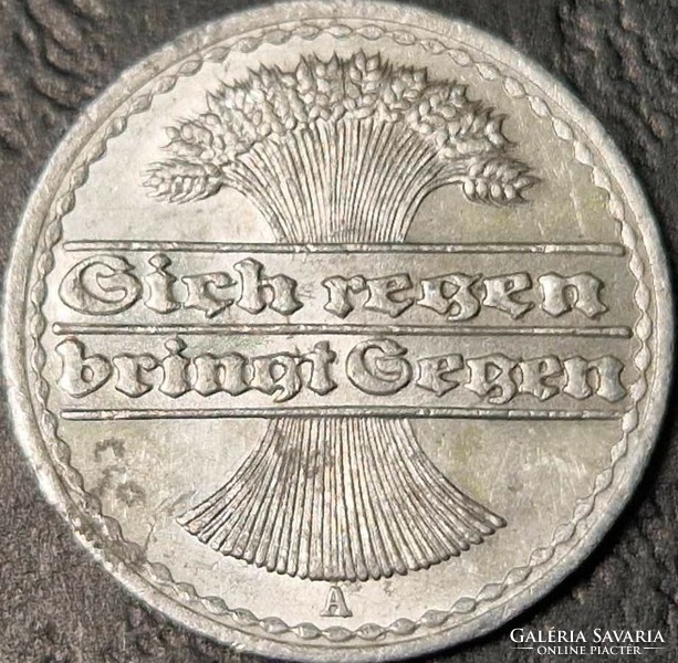 Germany, 50 pfennig, 1922. A.
