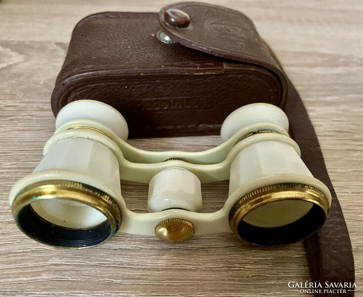 Retro theater telescope - made in ussr in its own leather case