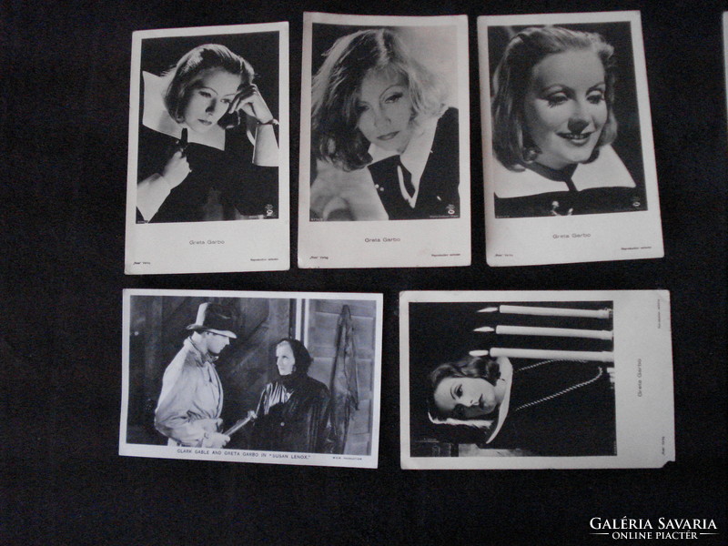 Greta garbo photo sheet collection from the 1930s, 5 pieces