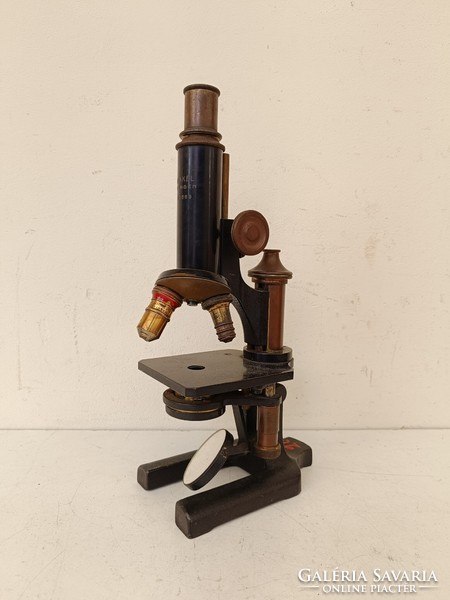 Antique microscope instrument without tool box technical antique 796 8731