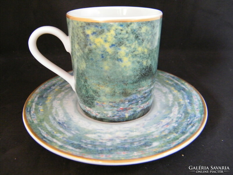 Goebel artis orbis monet water lily coffee cup with bottom