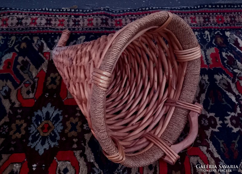 Hatalmas  rattan kaspó fali tároló ALKUDHATÓ design