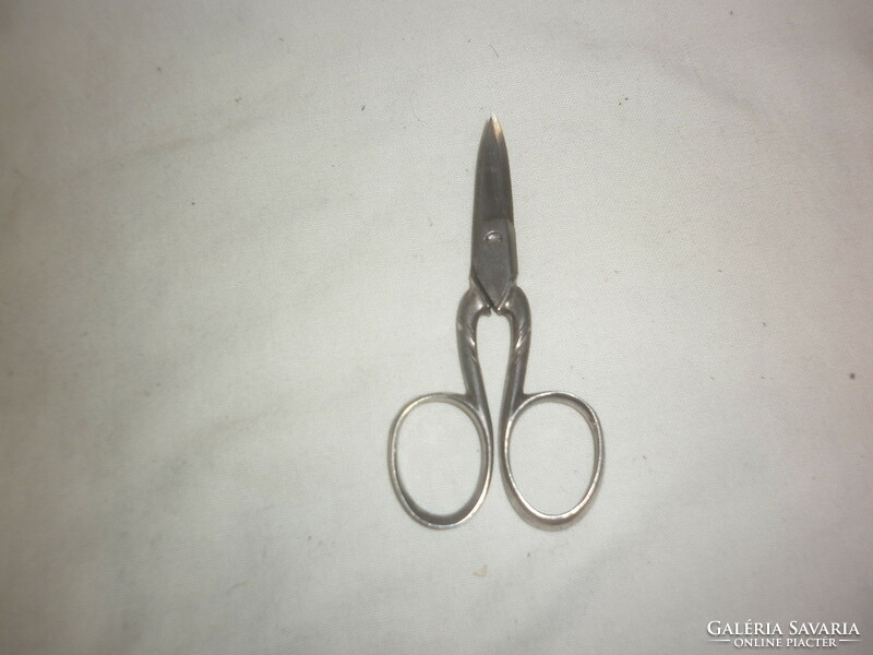 Antique tiny Solingen scissors with Othello head hammer