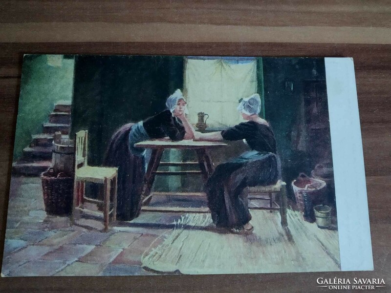 Antik művész képeslap, Rotophot, Magyar Művészet, postatiszta