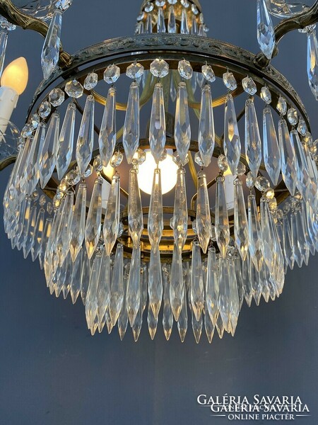 Huge crystal chandelier!