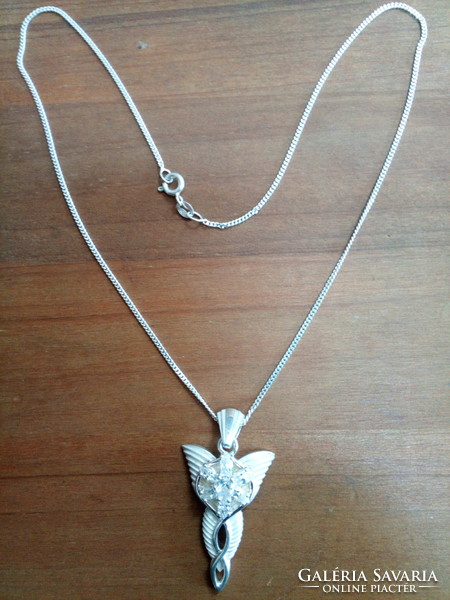 Silver elf necklace (240421)