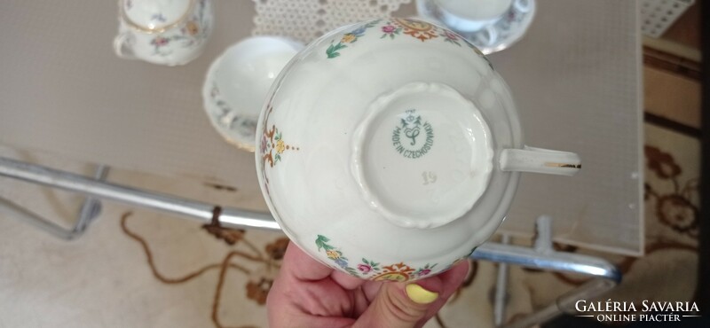 Beautiful porcelain tea set