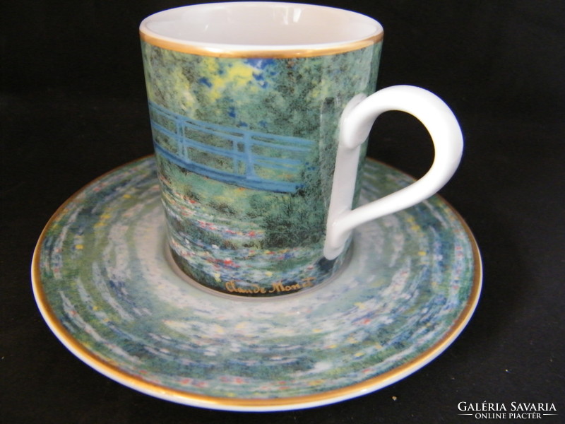 Goebel artis orbis monet water lily coffee cup with bottom