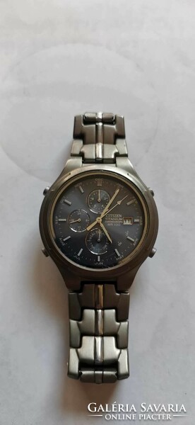 Citizen chronograph quartz titanium men's watch