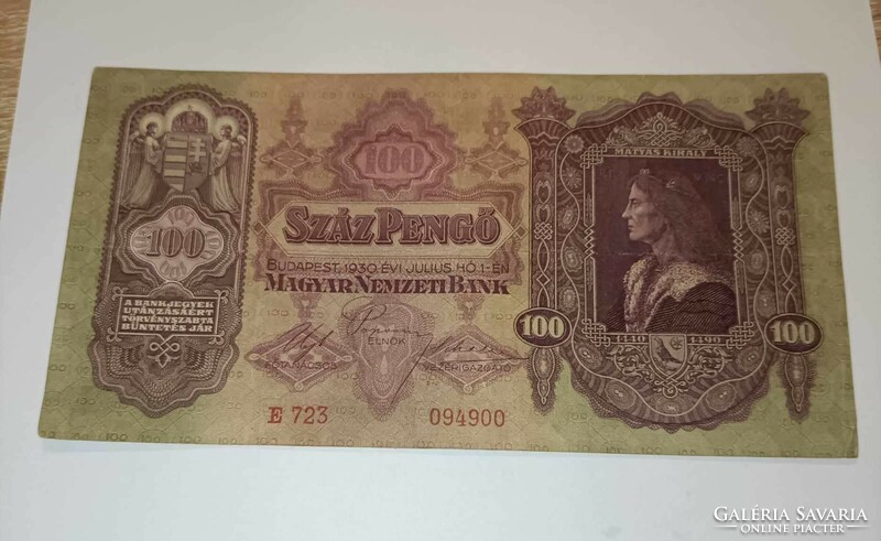 10db 1930-as 100 pengő eladó!