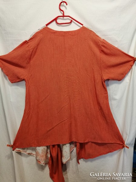 52-54-es női nyári ruha, nagy méret, 124 cm mellbőség
