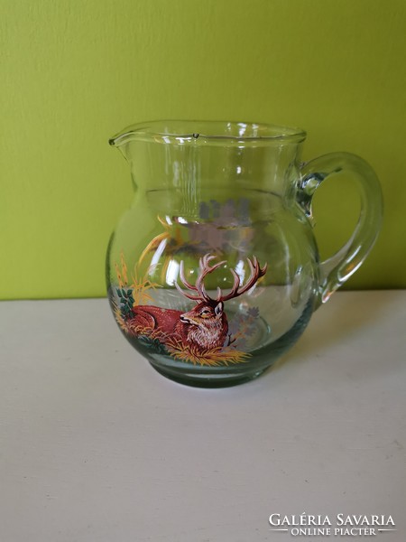 Horned glass jug