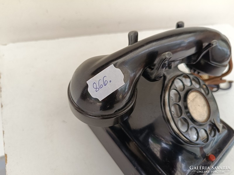 Antique telephone desk dial telephone 1930s starožitný telefón 866 8764