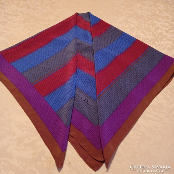 Christian dior pure silk scarf, 88 x 90 cm