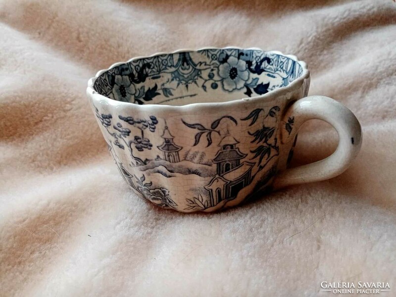 Sarreguemines faience teacup