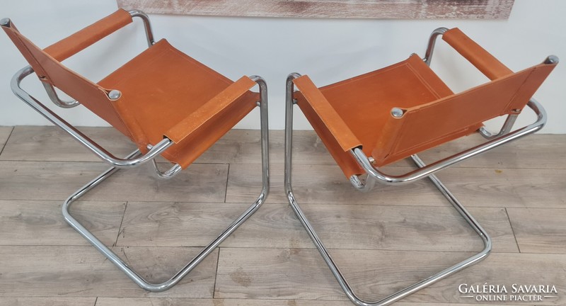 Breuer marcell tube frame mg5 chair in orange color