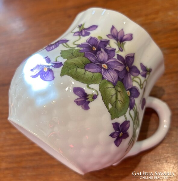 Zsolnay violet belly mug