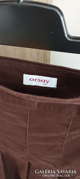 Orsay brown pleated skirt