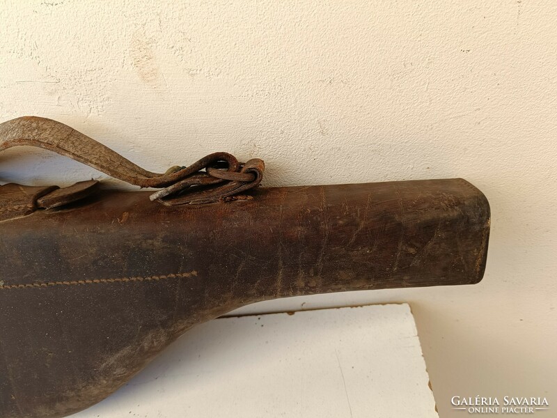 Antique hunting rifle holder leather damaged bad condition 791 8733