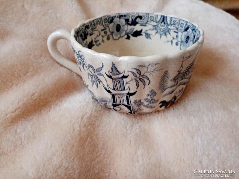 Sarreguemines faience teacup