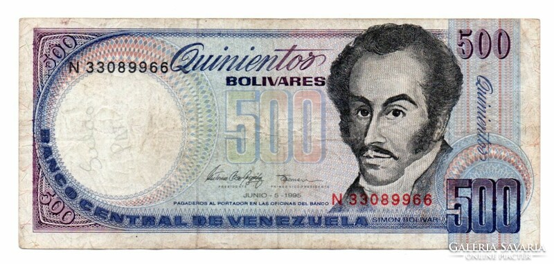 500     Bolivares   1995     Venezuela