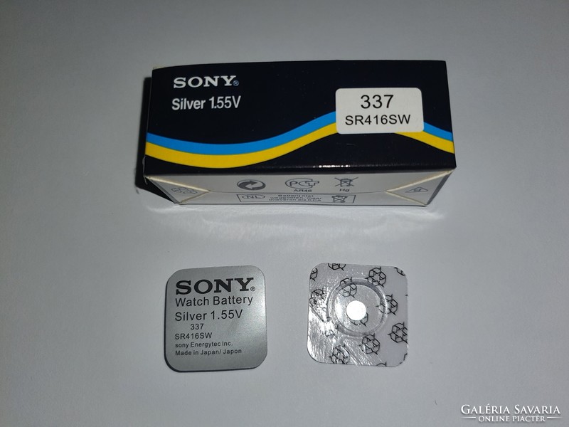 337 / SR416SW elem kémfülhallgatóba - Micro headsethez - Sony 337 elem SR416SW - 5 darab elem egybe