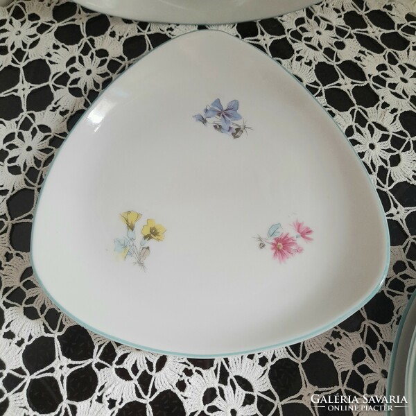 Retro raven house flower pattern serving bowls 6 pcs