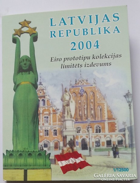 2004 Latvia-euro circulation line, in decorative case