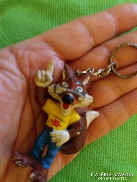 Antique tobacconist bazaar metal / plastic fundamenta fox figurine key holder as shown in the pictures