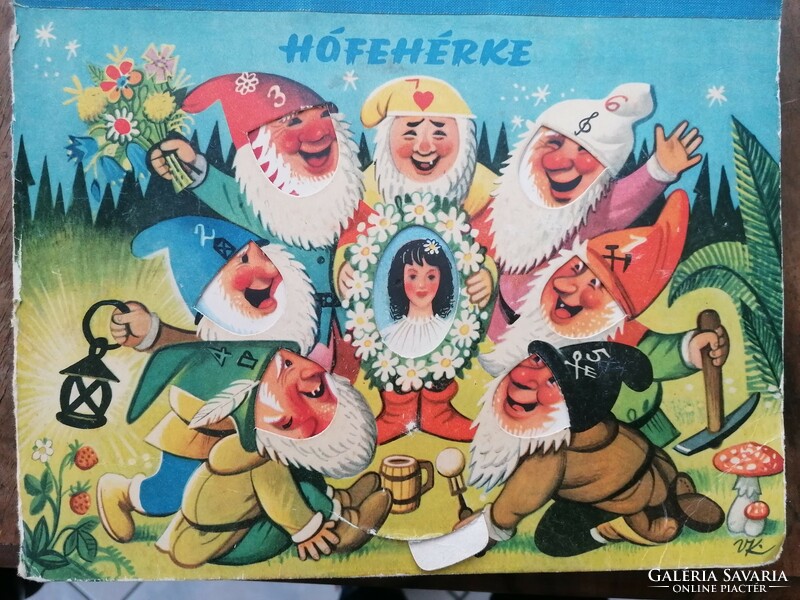 Snow White and the Seven Dwarfs Kubasta 3d storybook 1967 Prague!