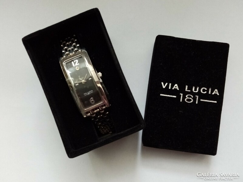 Vintage silver via lucia women's watch in box for sale