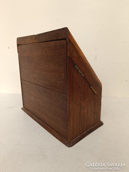 Antique small furniture, hardwood table, letter, envelope holder, stamp storage drawer, 764 8702