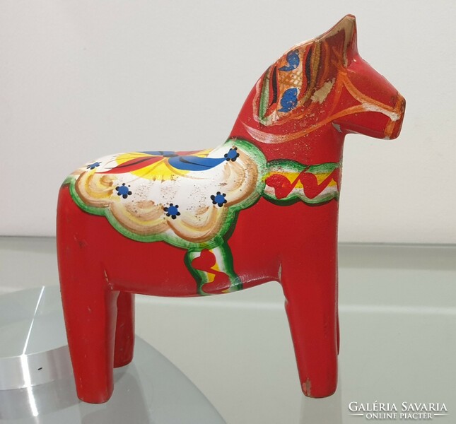 Old wooden song horse 13cm