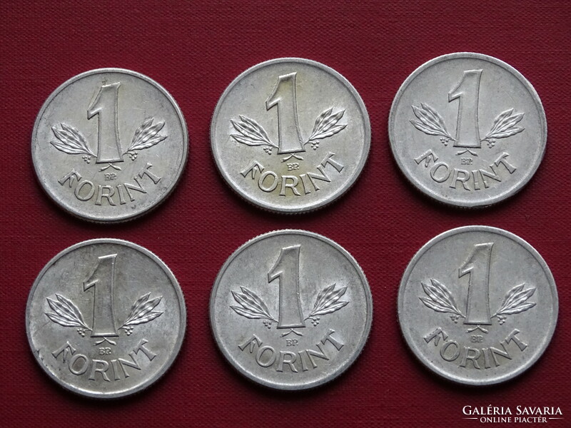 Hungarian People's Republic 1981-1989 1 HUF 6 pieces !!