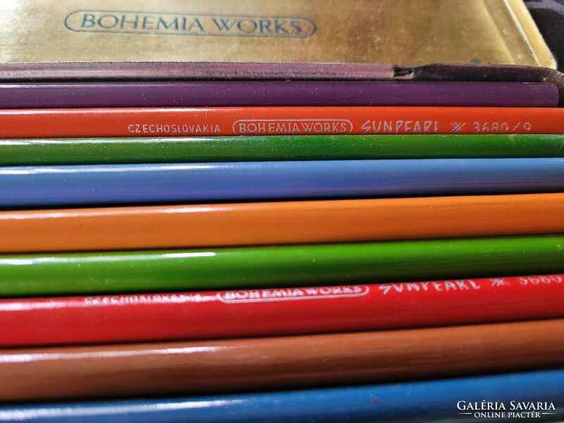 Toison dor,bohemia works sunpearl retro fémdobozos színes ceruza készlet.